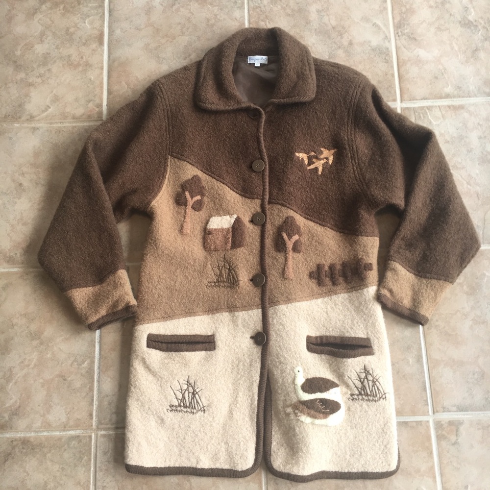 Vintage 100%Wool Woman’s Pea Coat.